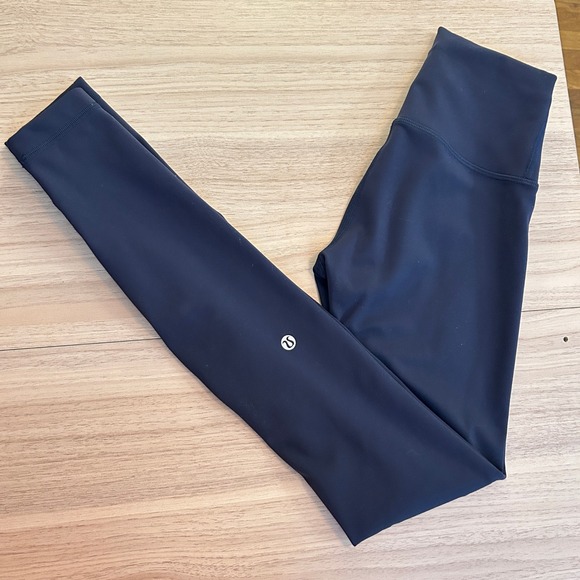 Lululemon Pants - Lululemon Wunder Train High-Rise Tight 28" Navy Blue Size 2